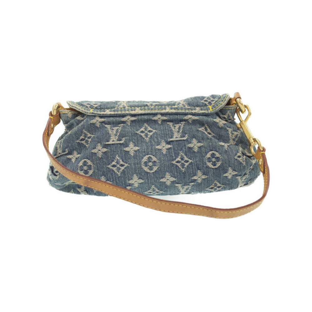 Louis Vuitton Shoulder Semi Pleaty Monogram Denim Bag